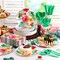 402 Pcs Hawaiian Floral Paper Plates and Napkins Spring Summer Disposable Dinnerware Set for 50 Guests Flower Party Supplies Floral Plates Napkins Cups Tablecloths for Birthday Baby Shower